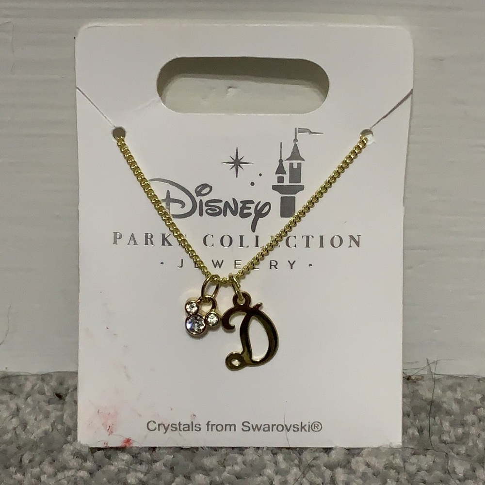 Letter ‘D’ Disney Gold Necklace